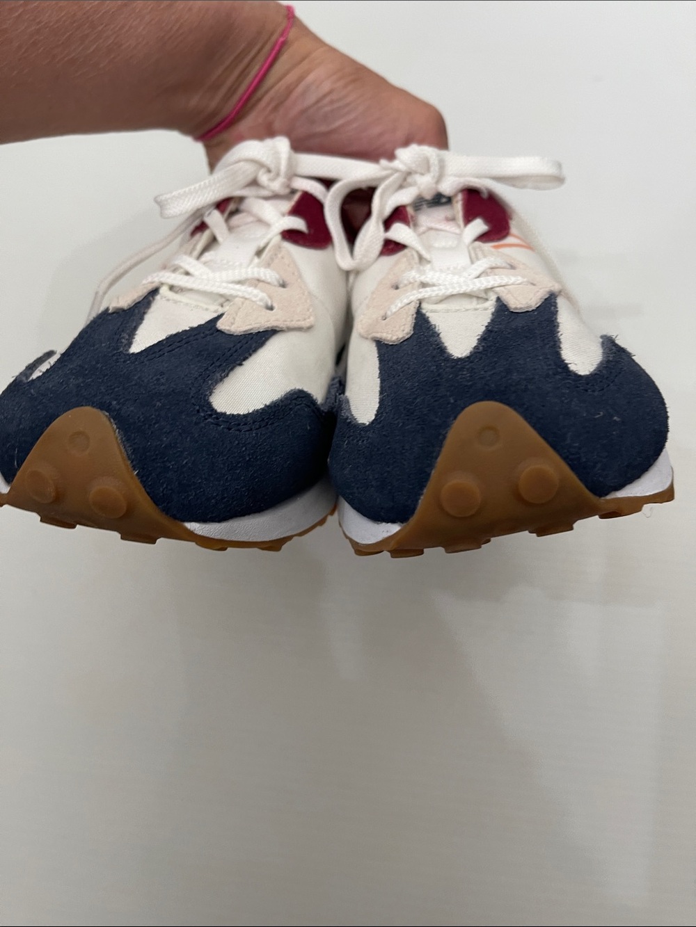 NEW BALANCE 327 V1 NATURAL INDIGO MULTICOLOR SNEAKERS MENS-BOYS SIZE 5 - Picture 10 of 14